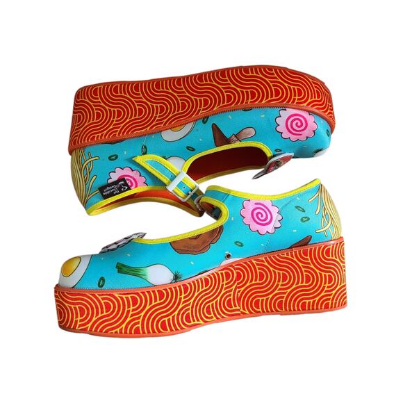 Hot Chocolate Design Chocolaticas Ramen Women's Mary Jane Platform US Size 8 - Picture 4 of 9